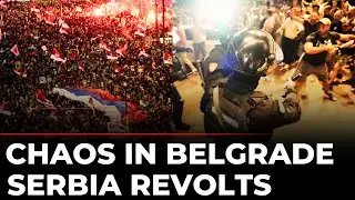 Serbia Protest LIVE: Belgrade Erupts in Chaos as Thousands Rally Against Govt at Parliament Gates