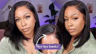 *AFFORDABLE & EASY* $150 Bye Bye Knots Human Hair Yaki Straight 14