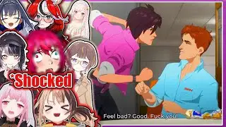 Hololive Girls Reaction to Invisigal Punching Robert Scene in Dispatch【Hololive 】