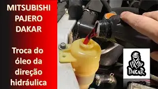 Pajero Dakar - troca óleo da direção hidráulica