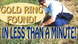 Lost gold ring found in less than a minute! Garrett AT Pro metal detector strikes again!