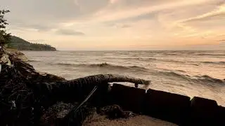 Windy & Rough Sea In Teluk Kumbar, Penang