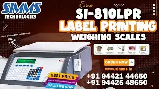 ESSAE SI 810 LPR Barcode Label Printing Weighing Scale Demo | Label Calibration