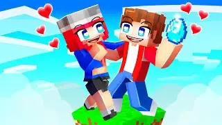 I Became a E GIRL, And He Gave Me FREE STUFF on One Block in Minecraft!
