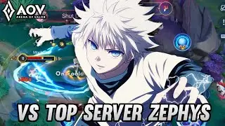 NAKROTH KILLUA | VS TOP SERVER ZEPHYS - ARENA OF VALOR