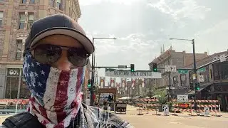 Live: Denver, CO, looking around Larimer Square.