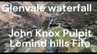 4K Drone Journey Glenvale Waterfall & John Knox Pulpit, Fife