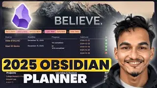 Полная система планирования жизни на 2025 год в Obsidian