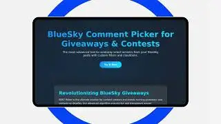 Advanced BlueSky Giveaway Picker | Select Winners with Custom Filters