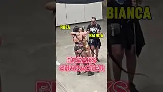 Rhea Ripley And Bianca Belair CAUGHT BREAKING CHARACTER 😭
