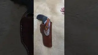 TAURUS JUDGE 45/.410 WITH  HANDCRAFTED LEATHER HOLSTER HAND TOOLED AND SWIVEL KNIFE#viralshort#viral