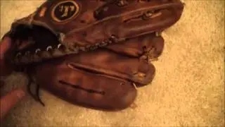 Vintage Wilson A2000 XLC Baseball Glove   Made in USA   Before and After Glove Relace