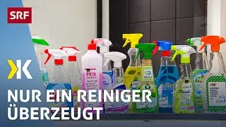 Glasreiniger im Test: Nur ein Produkt sorgt f&uuml;r klare Sicht | 2019 | Kassensturz | SRF
