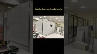 Modular clean room installation site #dersion #cleanroom #factory #cleanroomsupplies