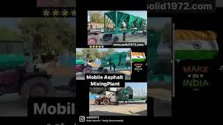 Solid Mobile Asphalt Mixing Plant-60 TPH #hotmixplant #asphaltplant #damarplant #Mobileasphaltplant