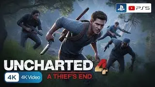 (PS5) MOST INTENSE NUN ESCAPE SCENE | Extreme Parkour Gameplay [4K60FPS HDR] Uncharted&trade; 4
