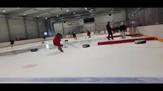 Poke Check + Shot From Blue Line - Ice Hockey Drill For Defensmen