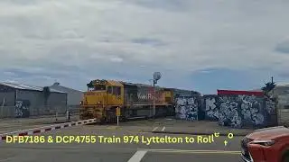 DFB7186 & DCP4755 Train 974 Lyttelton to Rolleston - Wilsons Rd, Waltham