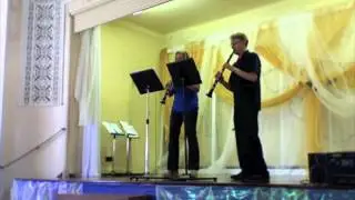 Samantha Edwards Play Mozart Clarint Concerto with Michael Goldwater Dec 2011