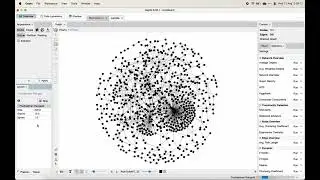 Gephi Fruchtermann Reingold Demo using Bitcoin Transaction Sample