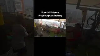 Bosu ball balance. proprioception Training. #physio #sports #player #trending #shortvideo #viral
