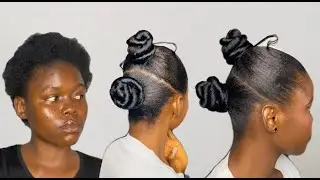 Spiked Buns Hairstyles Tutorial: Short Hair Edition!