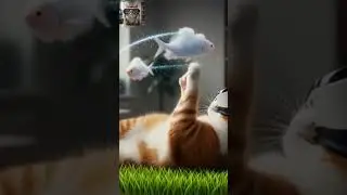 The Cat in the VR World | Menu&rsquo;s Magical Virtual Adventure#animahal / دنیا میں گم بلی