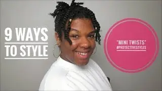 9 Ways to Style your Mini Twists #ProtectiveStyling | QueenSheeMee |