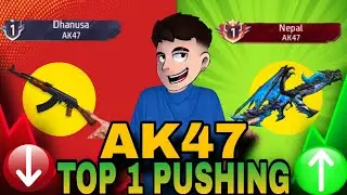 Pushing Top 1 Title In Rifle AK47 | Free Fire Solo Rank Pushing With Tips And Tricks | Ep-6