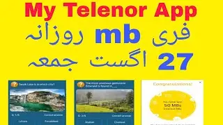 100 mb free daily for telenor user 27 august