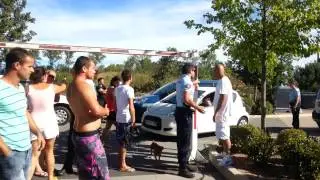 Gent du voyage et gendarme a roquebrune sur argens