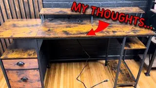 Furologee 61 Inch Computer Desk With Outlets And Lights - Review