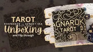 Kickstarter arrival! Unboxing and flip through of the Ragnarok Tarot Dice