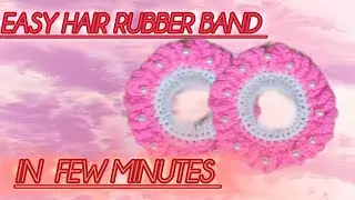 How to make beautiful and easy hair rubber band in just few minutes 🤩🤩🤩