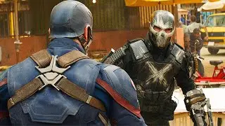 Captain America vs Crossbones Fight Scene Captain America Civil War 2016 Movie CLIP