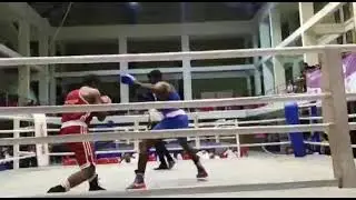 Kerala state Amateur Boxing Championship# 86kg men# Red Mishab V/s. Blue.  Abhin Nelson.