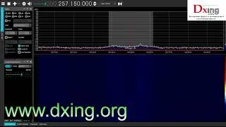 257, 150 MHz Car alarm transmitted on Milsat/Satcom band