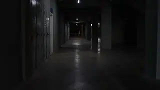 Dark Hallway Video 30fps (Stock Footage) | No Copyright