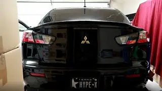 Carbon fiber duckbill on my Mitsubishi Lancer!