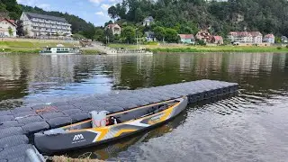 Сплав по Эльбе на каяке от Курорта Ратен в Саксонской Швейцарии до Дрездена 🇩🇪 Германия 🇩🇪