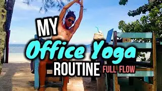 📎 Office Yoga For Beginners 📌 My Office Chair Yoga Quickie Flow