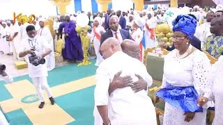 MC Oluomo Causes stir In Church as Obasanjo hug him, As Rev.Esther Ajayi Praises Him 4Doing well