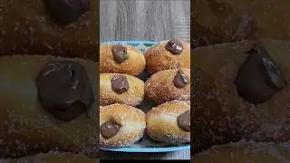 Soft Chocolate Filled Donuts #donutrecipe #meetha #lunchboxrecipe