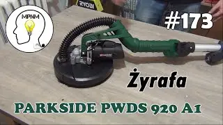 #173 - Szlifierka ścienna i sufitowa do gładzi - żyrafa - Parkside PWDS 920 A1