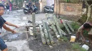Firing a Bamboo Bomb