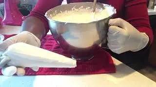 Prepping and filling a disposable icing/pastry bag with buttercream