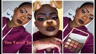 Too Faced Just Peachy Mattes Palette Tutorial/ Review