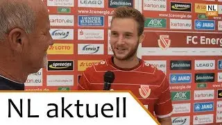 FC Energie Cottbus - Meuselwitz | Stimmen von Felix Br&uuml;gmann und Gasttrainer Heiko Weber