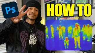 Super EASY Thermal Camera Effect in Adobe Photoshop