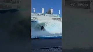 Nick Nguyen Bodyboard Drop Knee on the FlowRider Barrel Mall Sport Santiago 2024